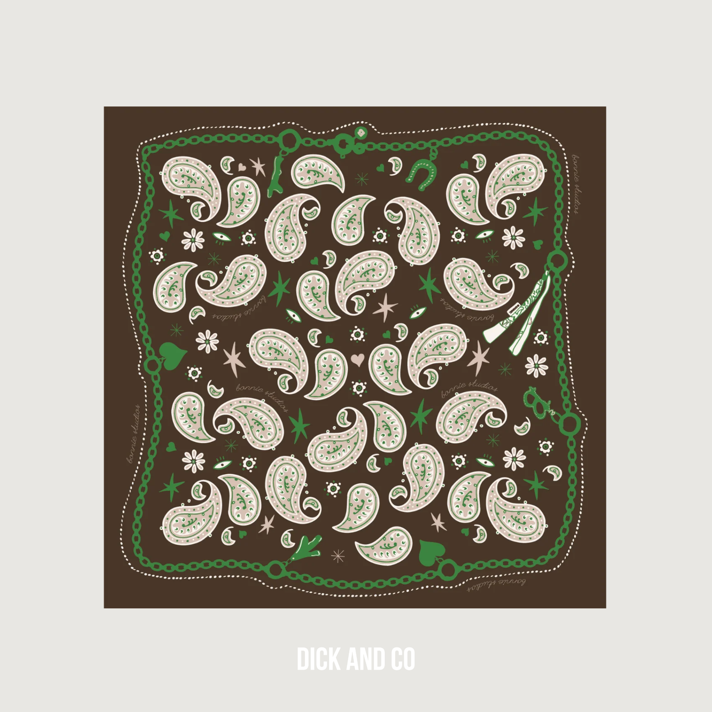 BONNIE STUDIOS Boerderij Sjaal in de kleur bruin (brown)