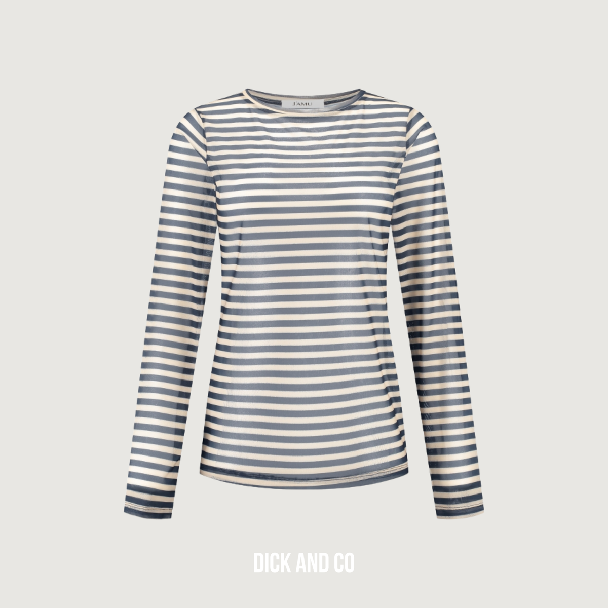 T-Shirt Dove Mesh Stripe