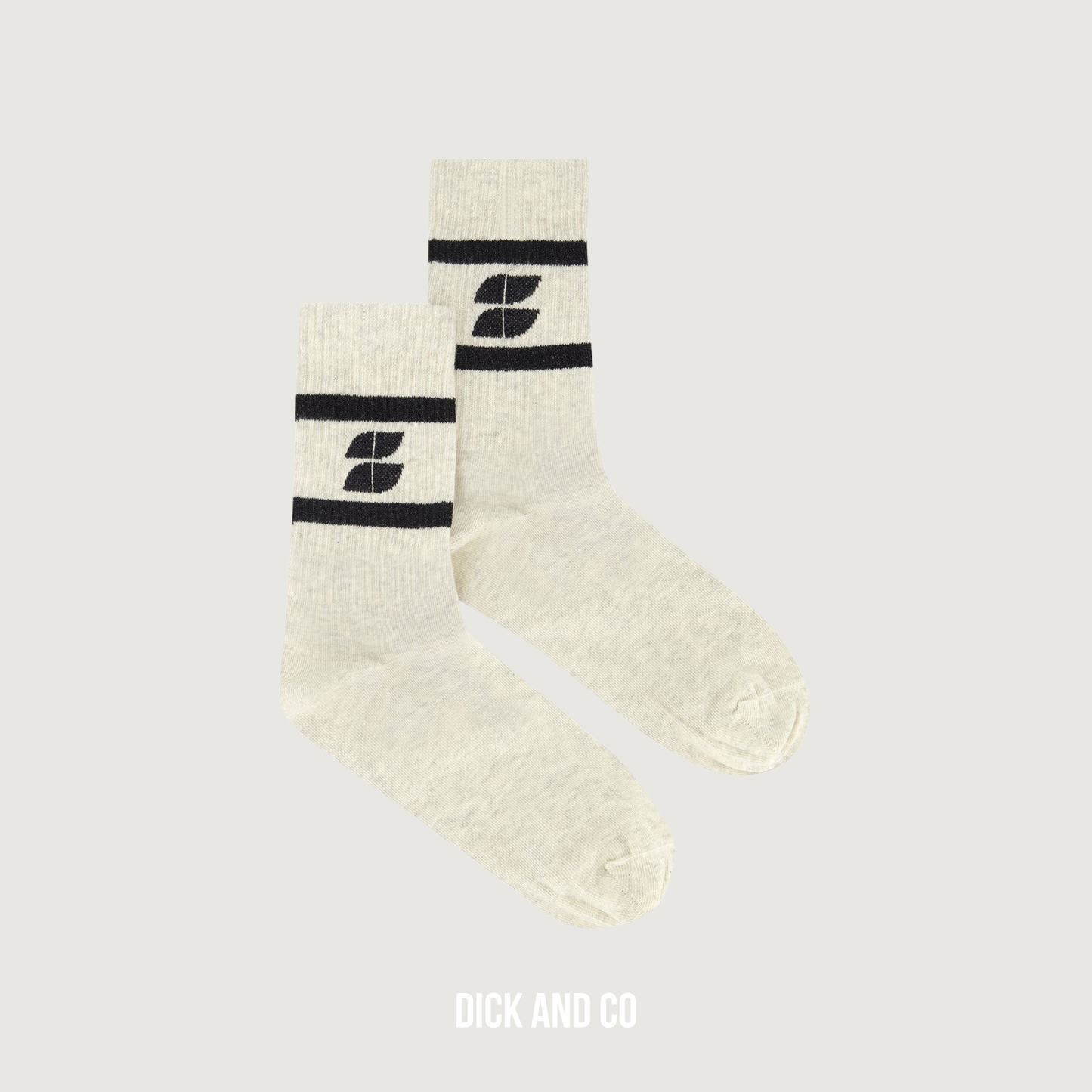 BY-BAR Logo Sparkle Grey Socks sokken in de kleur zwart (black)