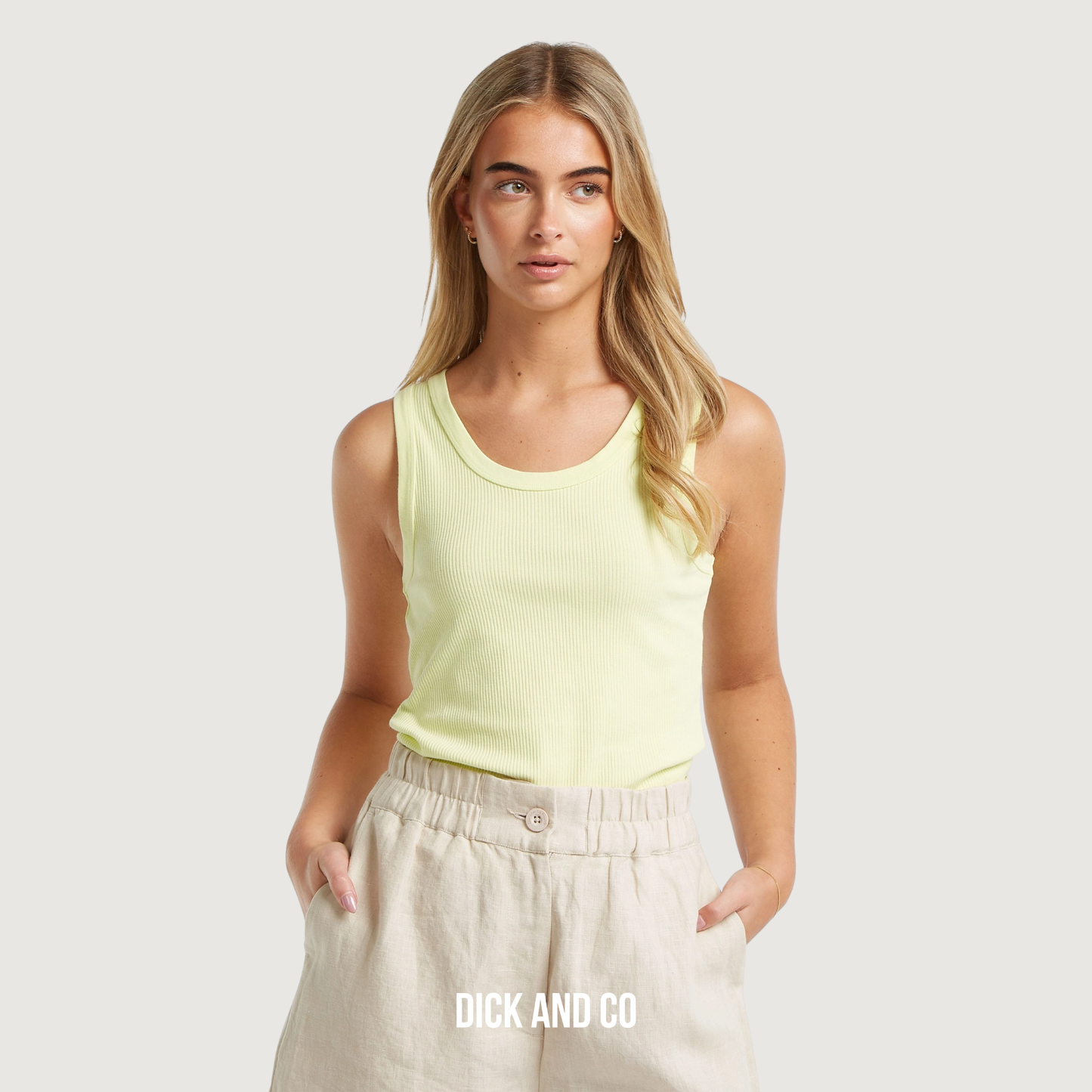 CIRCLE OF TRUST Jada top in de kleur geel (lime light)