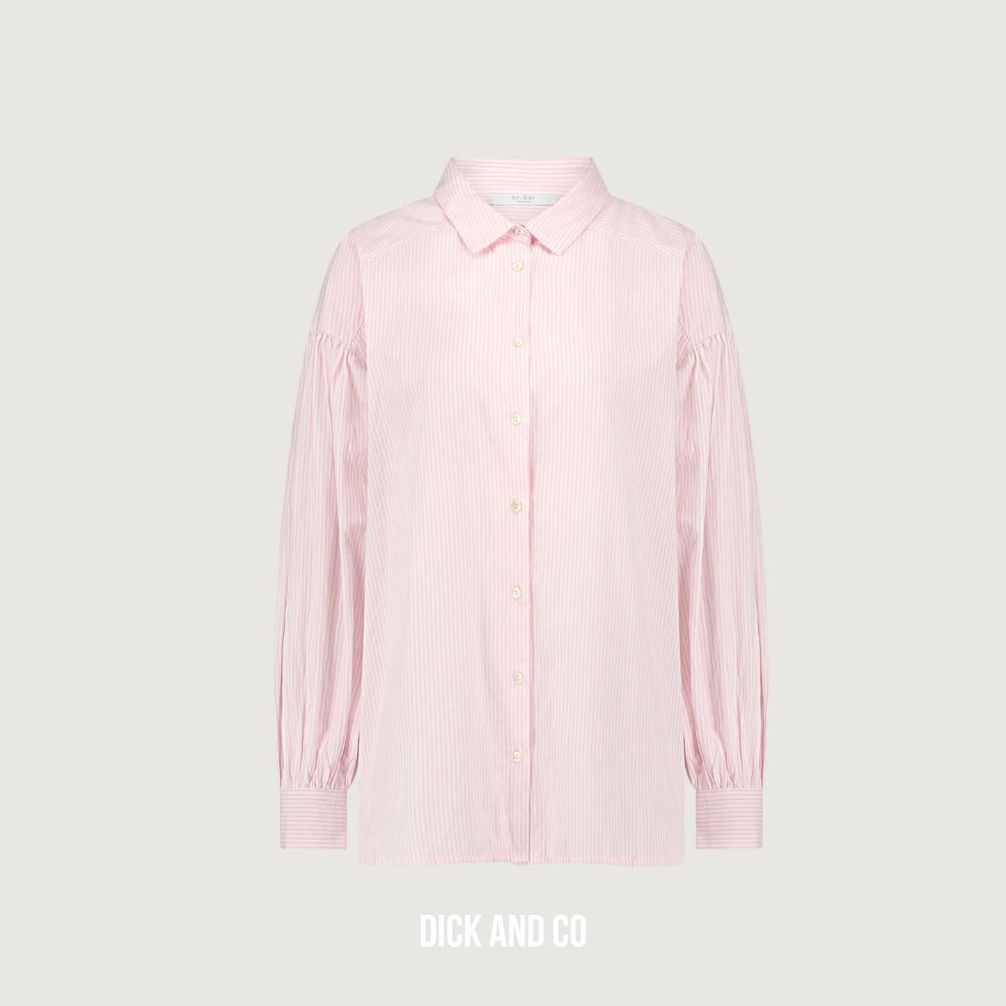 Sarah Pink Pinstripe Blouse