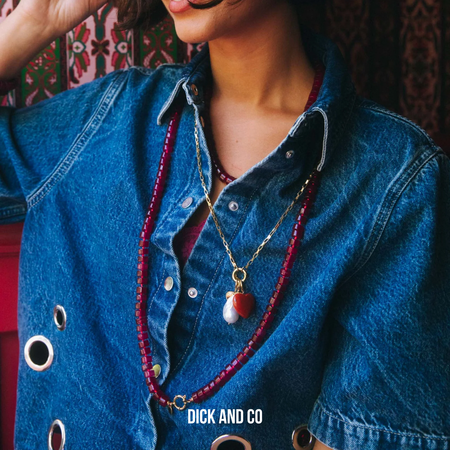 Phil Burgundy ketting