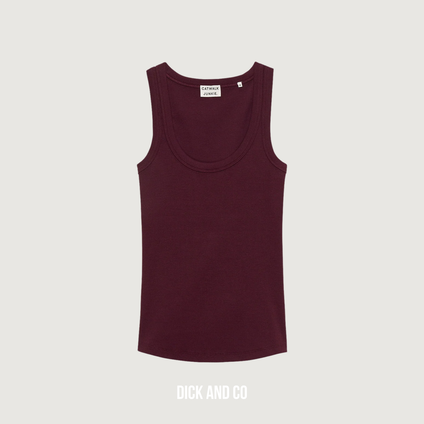Scoop neck rib singlet (2503020004)