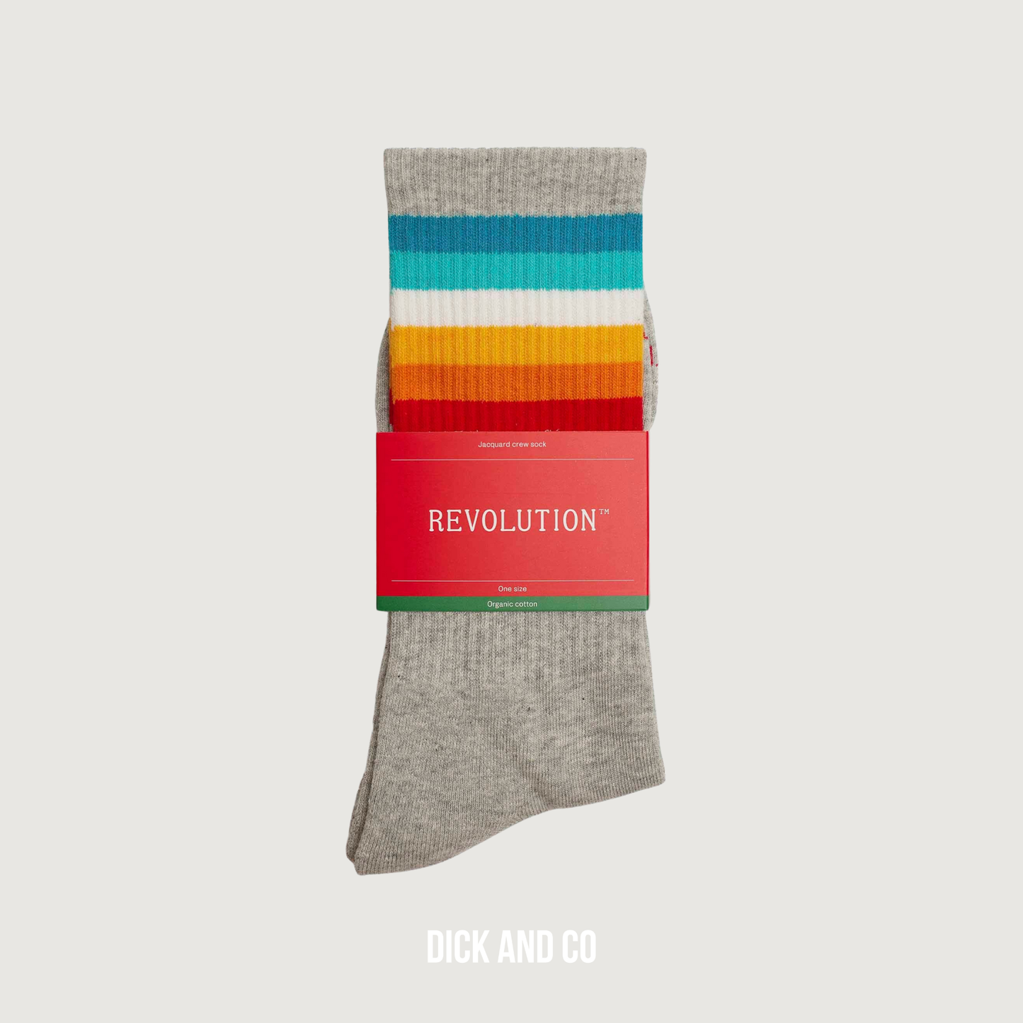 8913 Jaquard Crew Sock