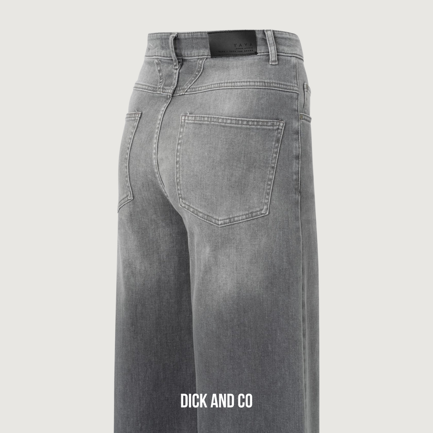 Grijze jeans met hoge taille (01-311124)