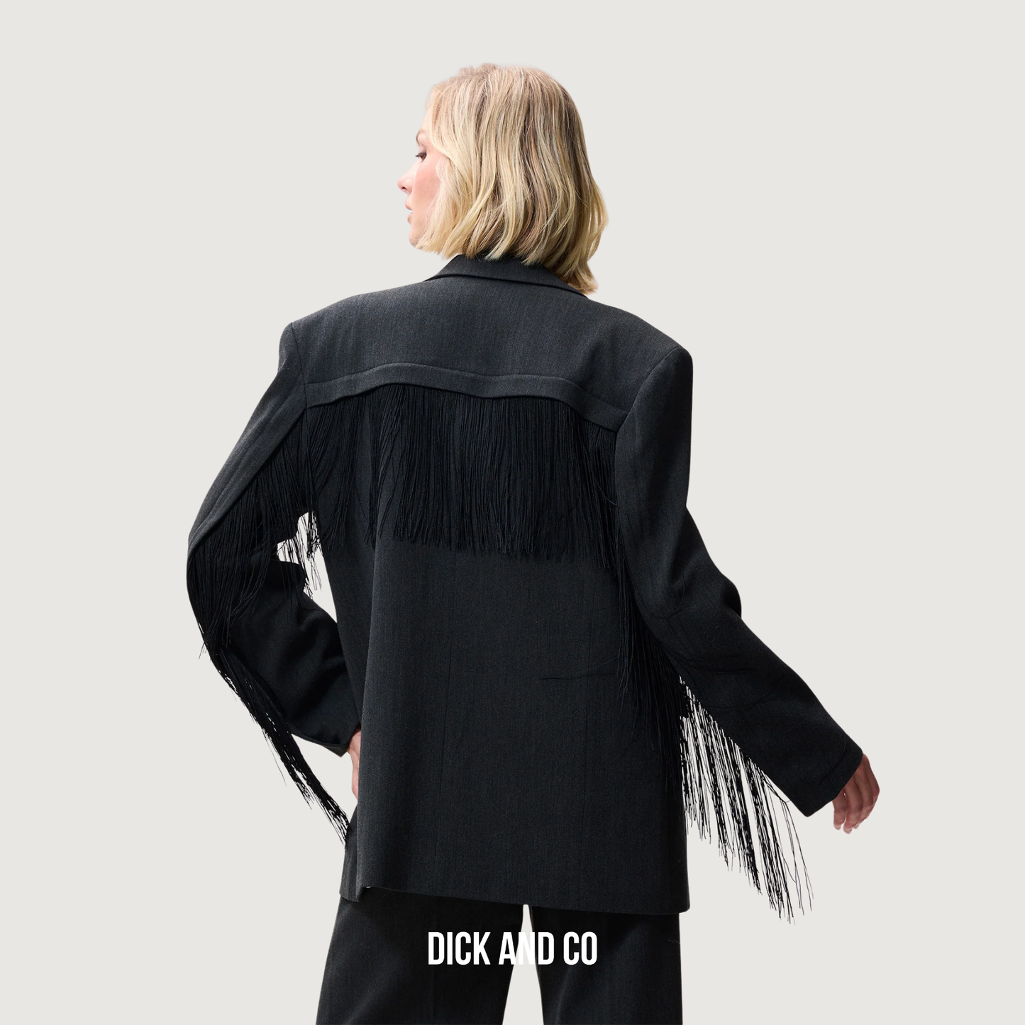Blazer met afneembare fringes (2504022601)