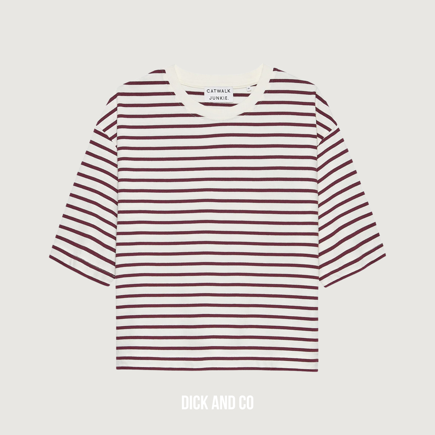 Loose fit striped t-shirt
