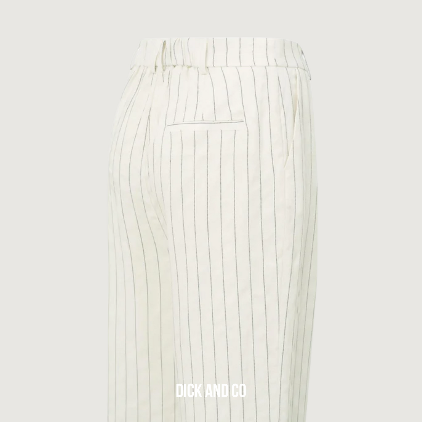 Gestreepte linnenmix broek (01-301202-505)