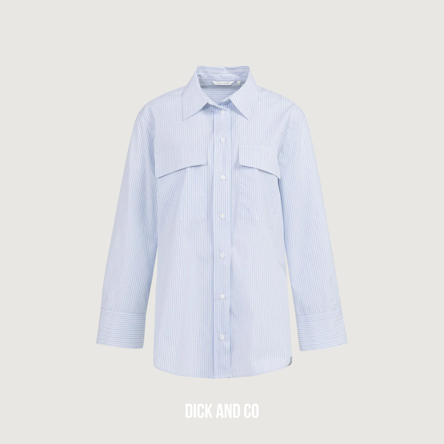 Gestreepte boyfriend blouse