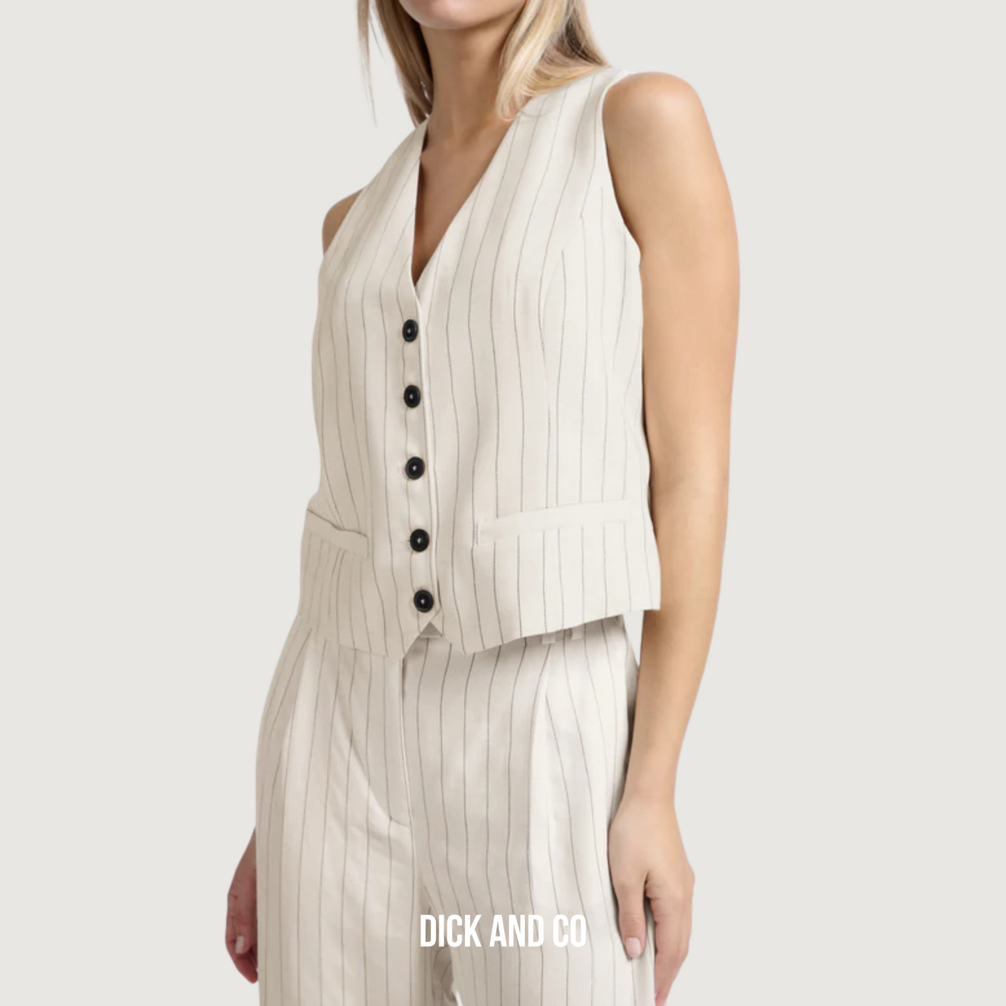 Linnenmix gilet (01-521003-505)