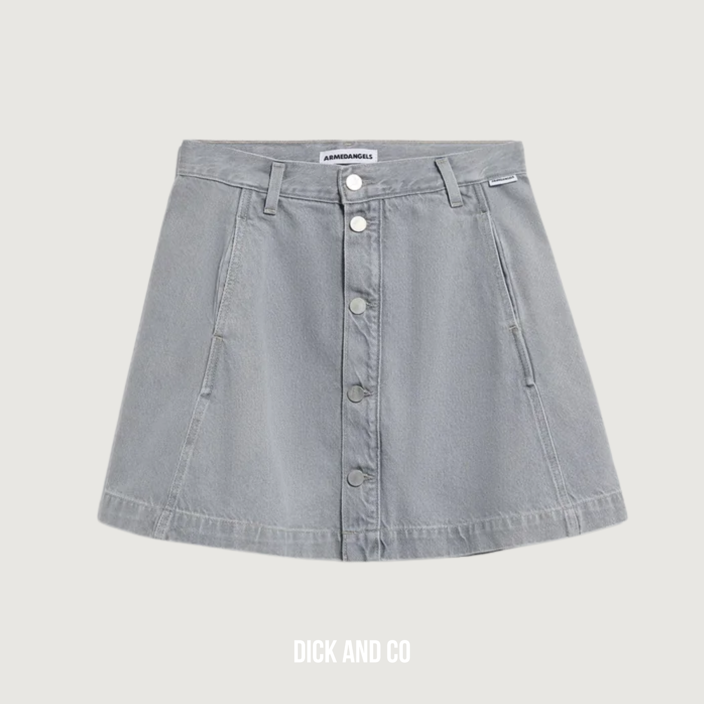 Panelled Denim Mini Skirt