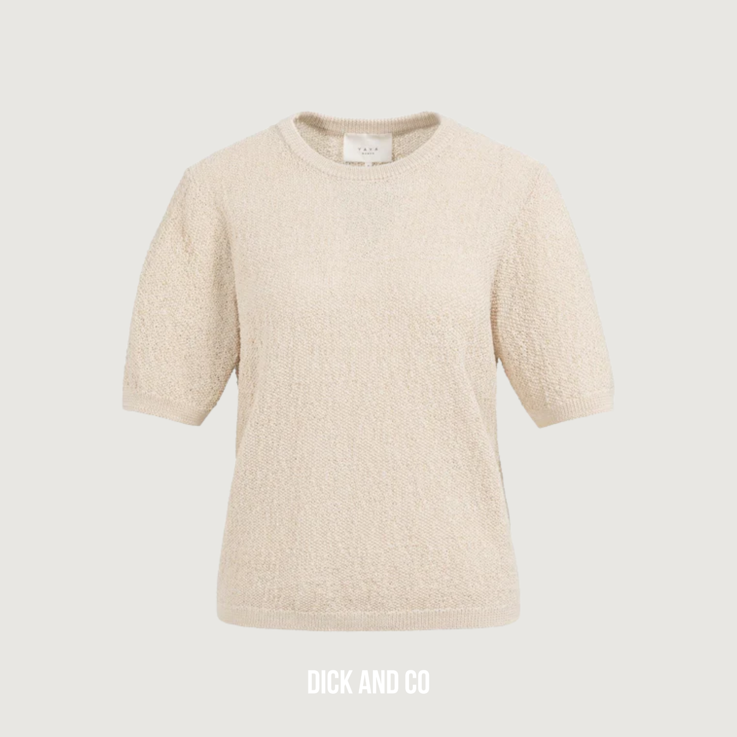 Gebreide trui met korte mouwen