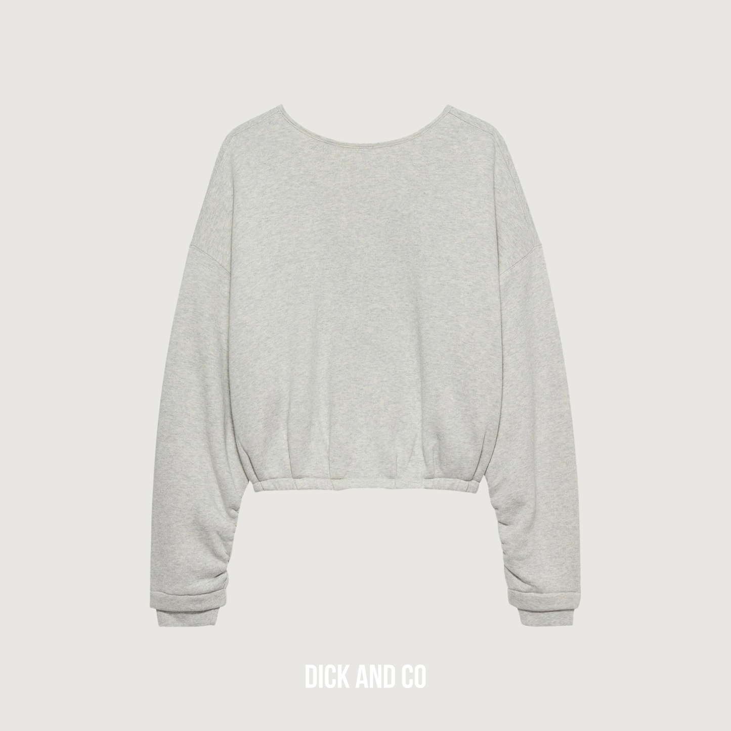 Sweater met open rug detail