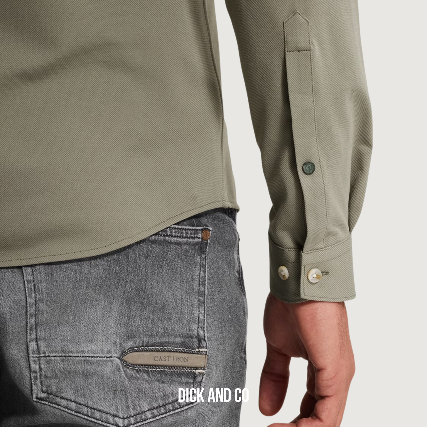 Overhemd van twill jersey