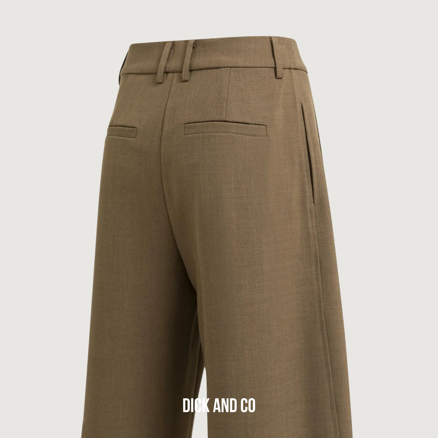 Geweven barrel broek met plooidetail