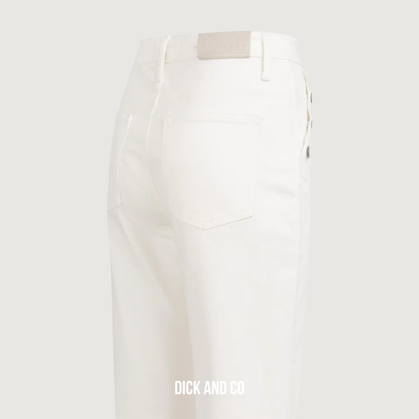 Denim broek met wijde pijpen