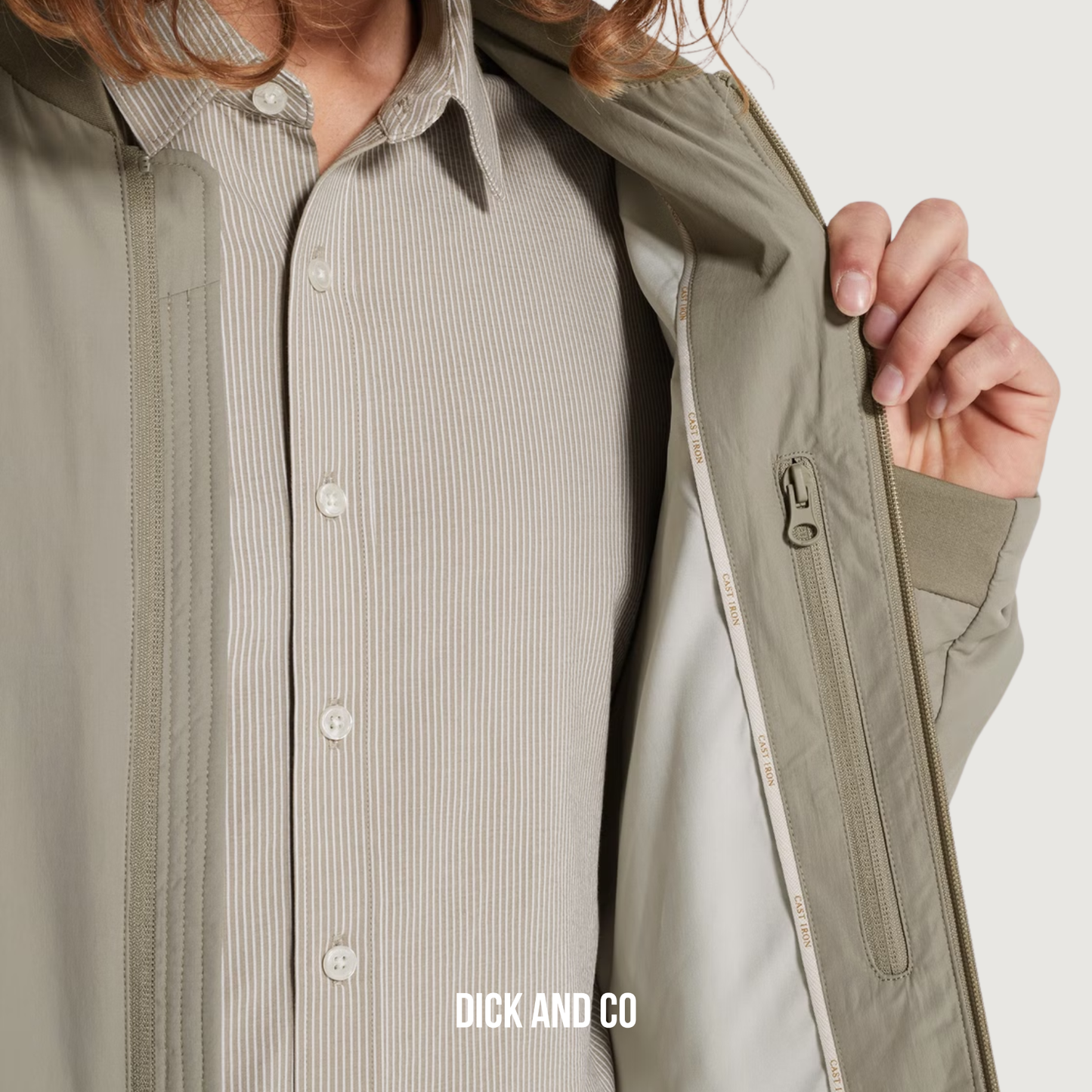 Bomber jacket met ritssluiting