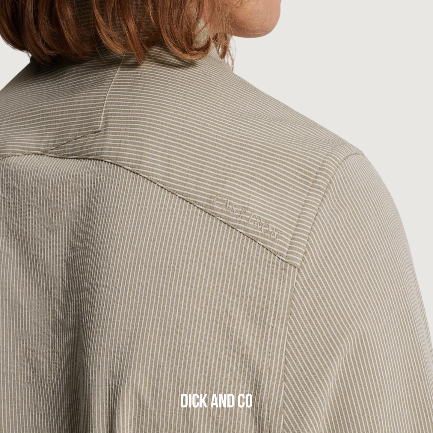 Overhemd met structuurstreep