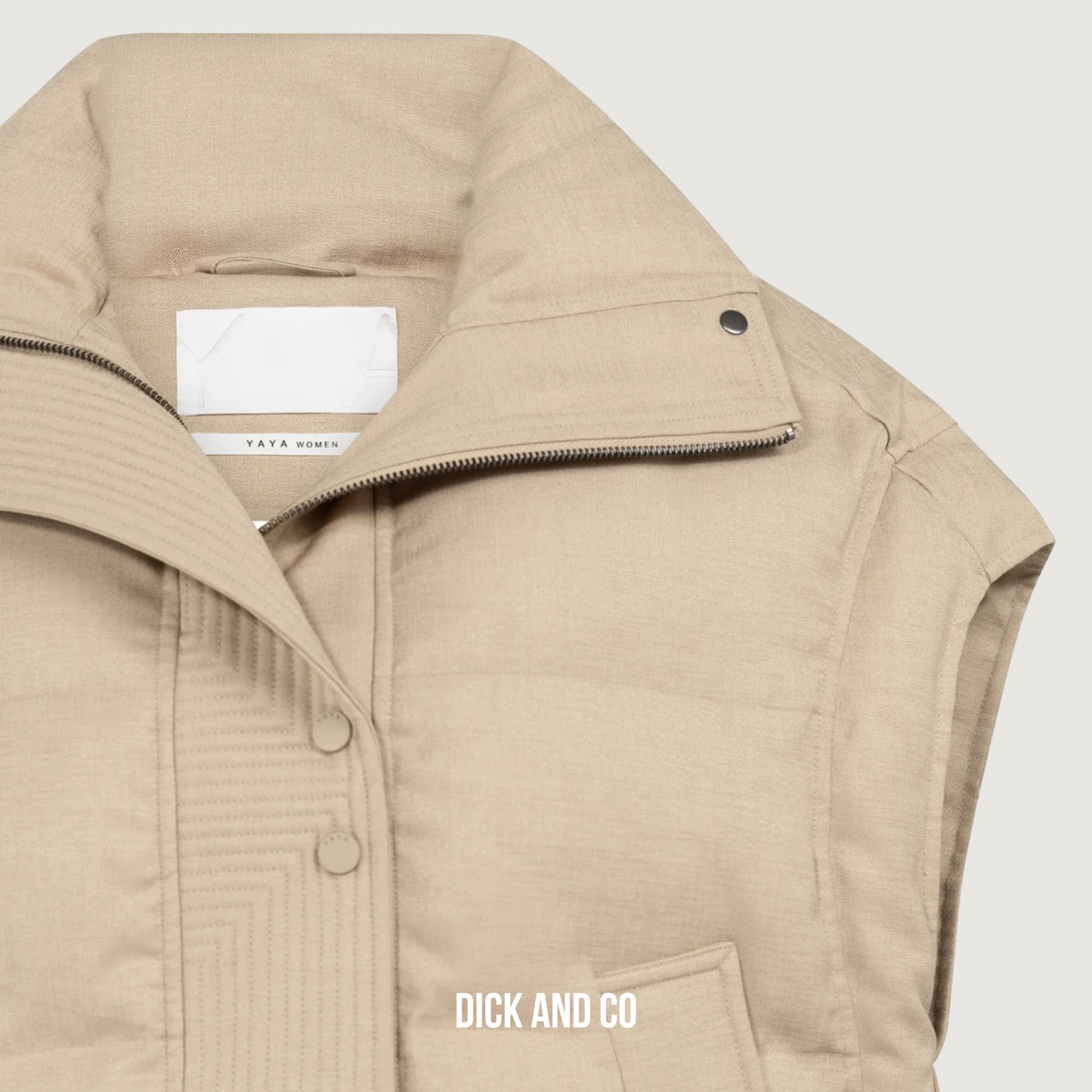 Gewatteerde oversized bodywarmer