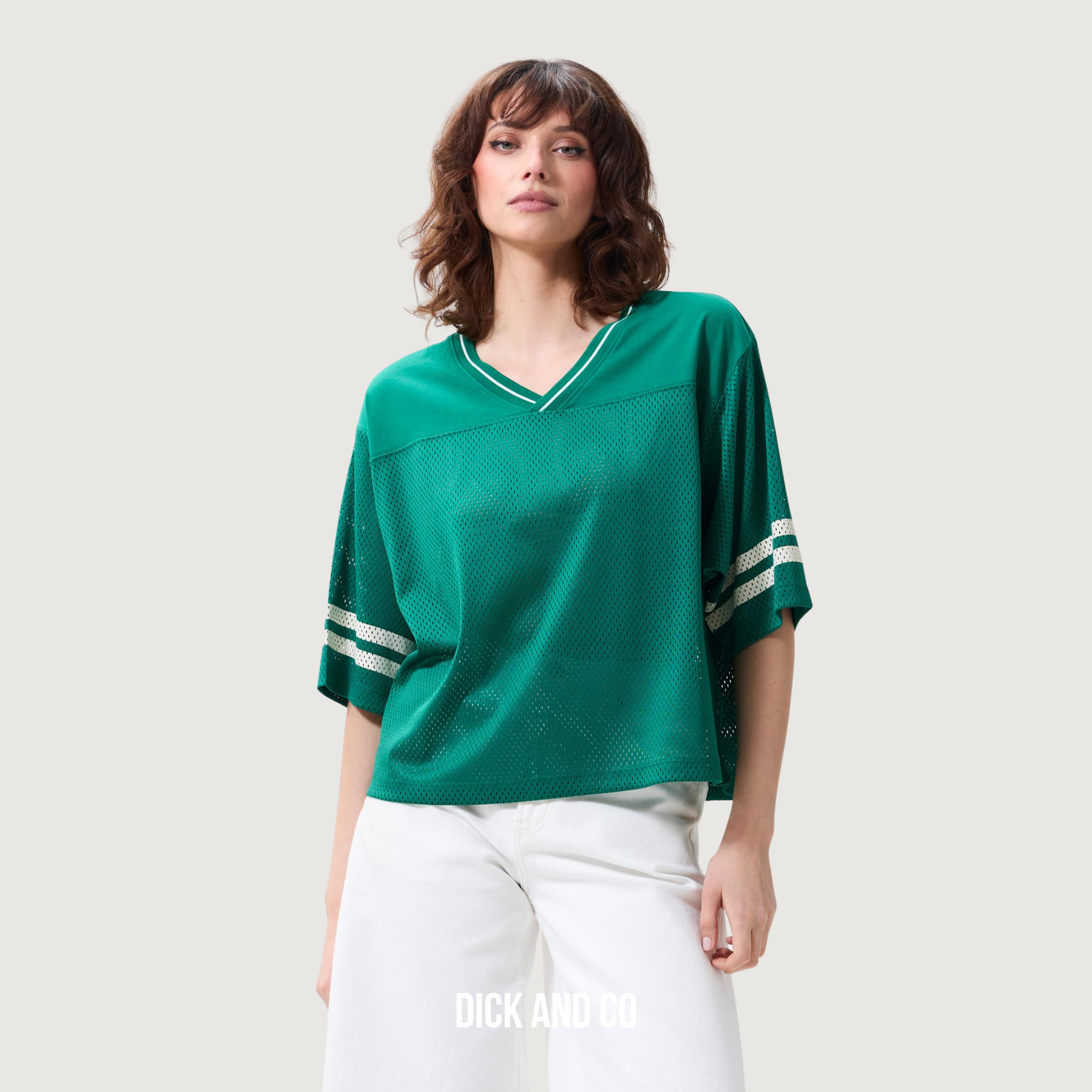 CATWALK JUNKIE Football jersey top in de kleur groen (wild green)