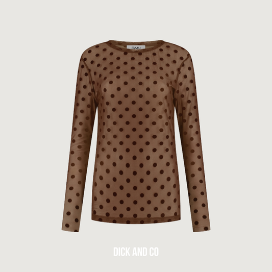 T-Shirt Dua Mesh Polkadots