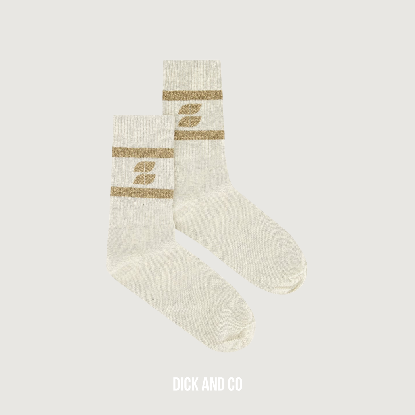 BY-BAR Logo Sparkle Grey Socks sokken in de kleur goud (gold)