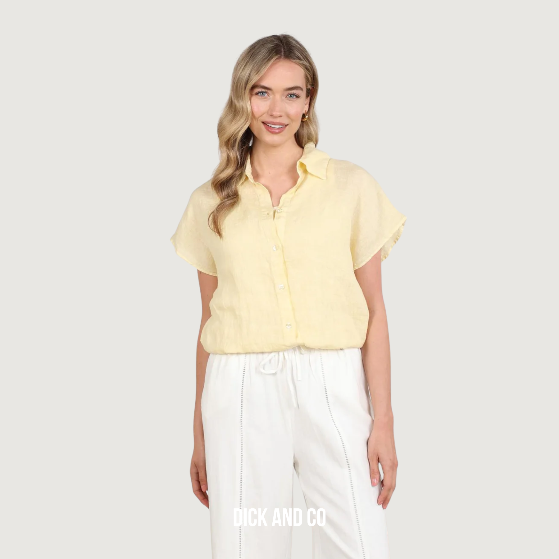 NUKUS Julietta top in de kleur geel (sun)