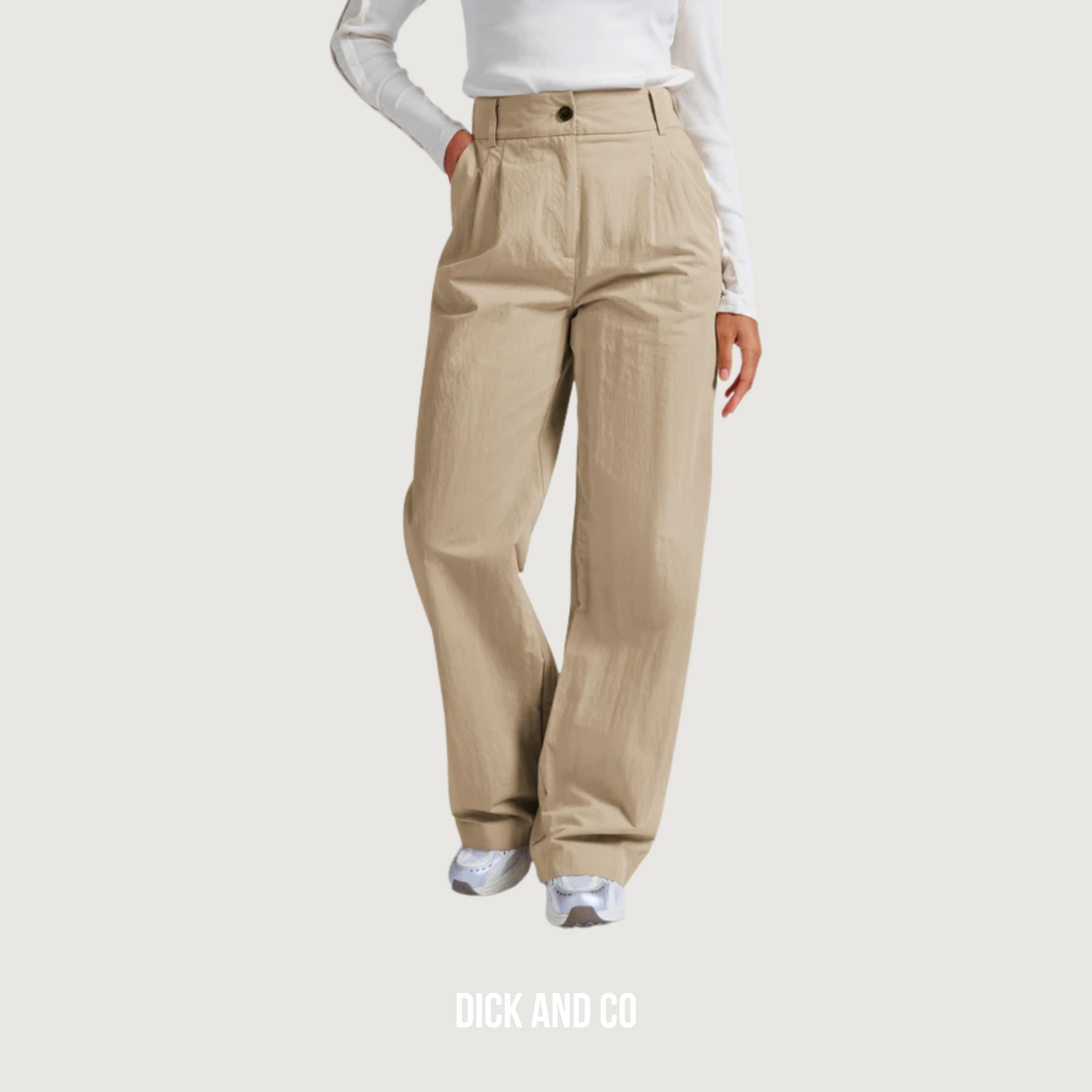 Geweven katoenen broek (01-301178-503)