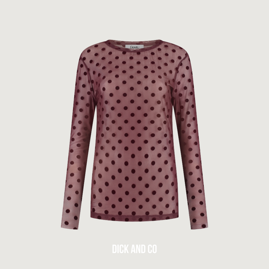 T-Shirt Dua Mesh Polkadots