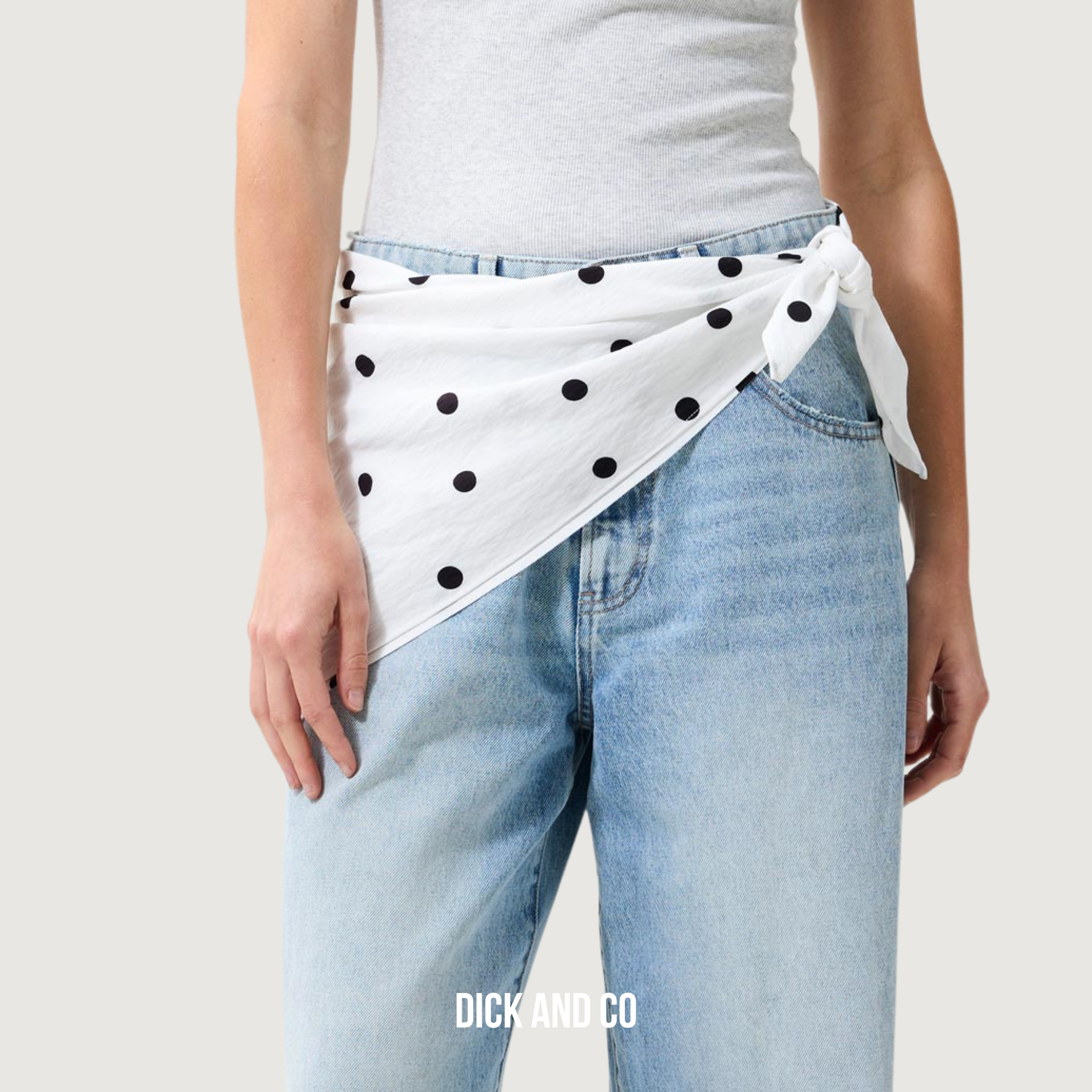 CATWALK JUNKIE Dotted scarf sjaal in de kleur wit (off white)