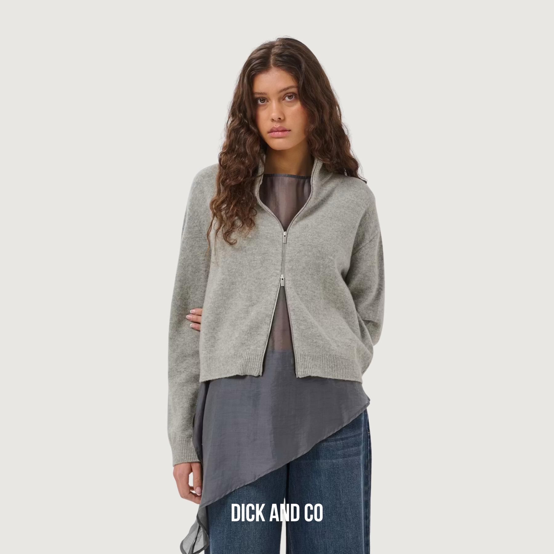 MY ESSENTIAL WARDROBE MWTracy vest in de kleur grijs (light grey melange)