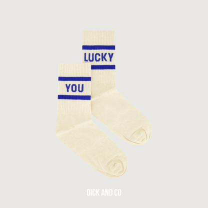 BY-BAR Lucky oyster socks sokken in de kleur blauw (kingsblue)