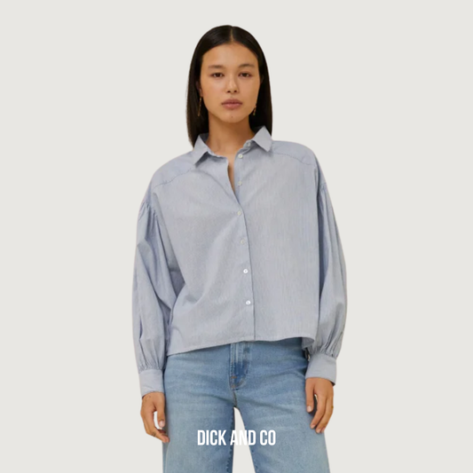 Sara Short Pin Stripe Blouse