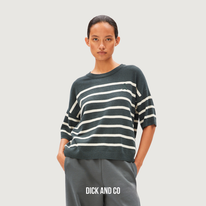 Striped Linen Blend Sweater