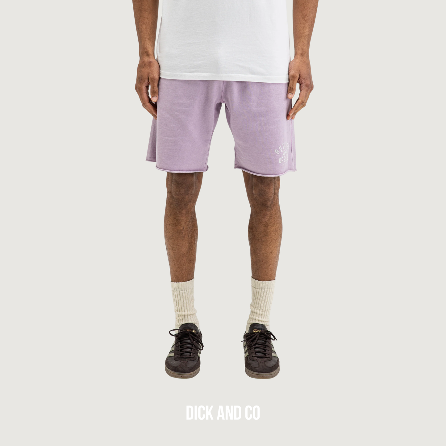 BUTCHER OF BLUE Naul Art sweater short in de kleur paars (lt. violet purple)