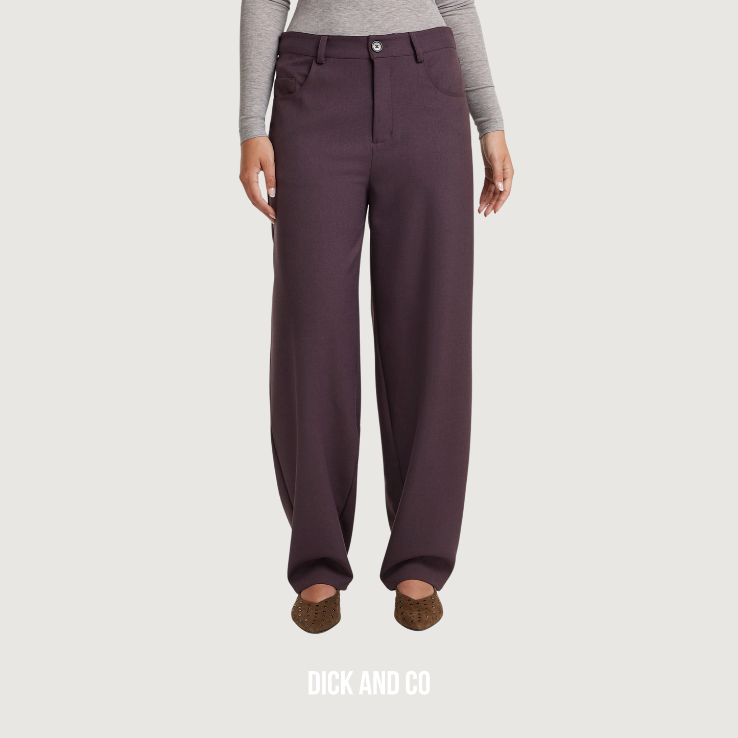 CIRCLE OF TRUST Lida Pants broek in de kleur paars (baroque red)