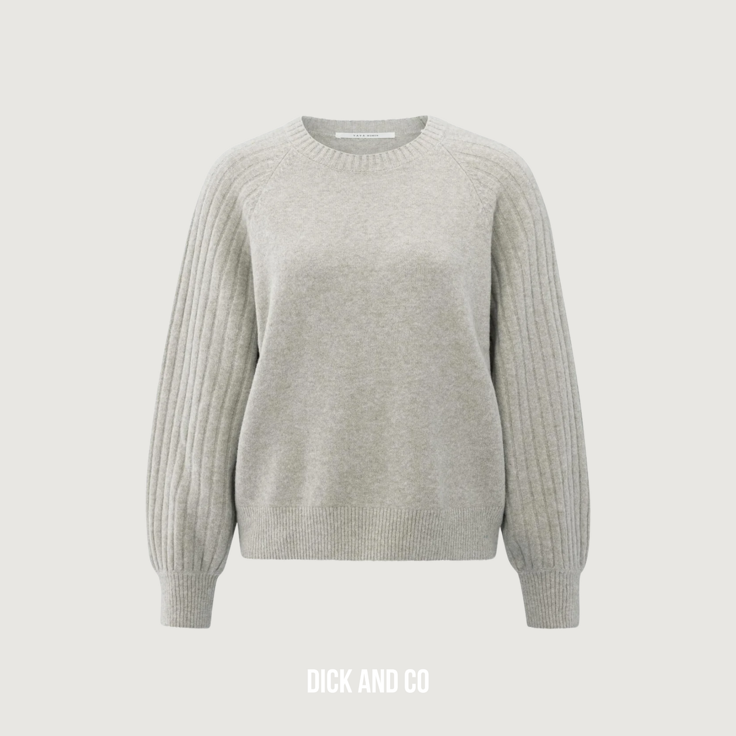 Trui met ribgebreide mouwen (01-000410-509)