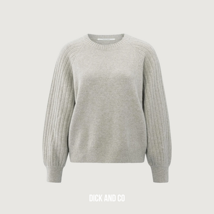 Trui met ribgebreide mouwen (01-000410-509)