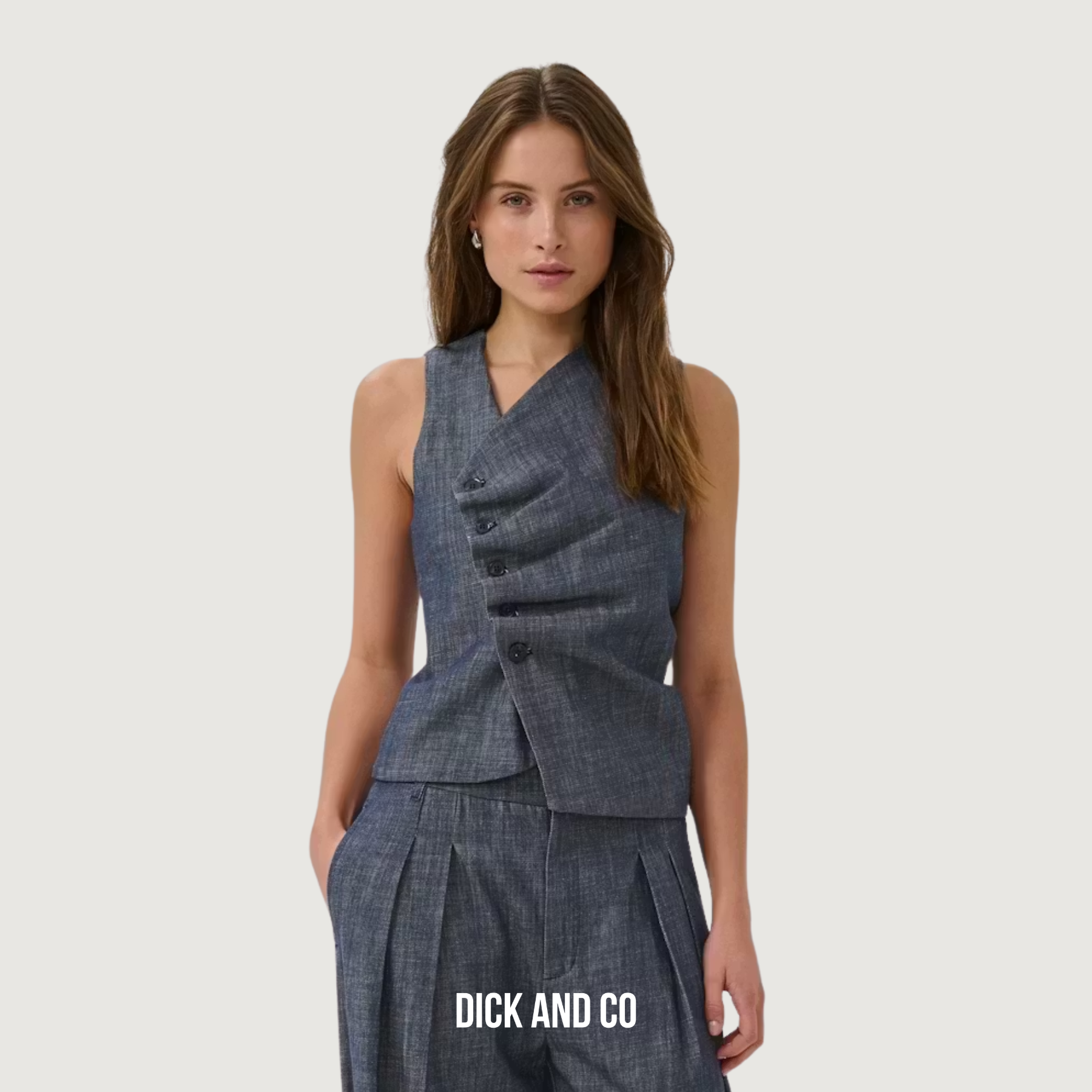 MY ESSENTIAL WARDROBE MWDazzie top in de kleur blauw (dark blue wash)