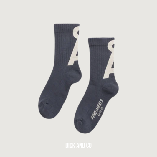 ARMED ANGELS Saamus Short Sokken accessoires in de kleur blauw (moonshadow-oatmilk)