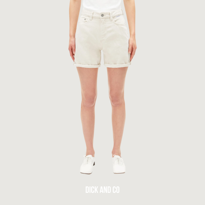 ARMED ANGELS Sheaari High Waist Spijkershort short in de kleur beige (undyed)