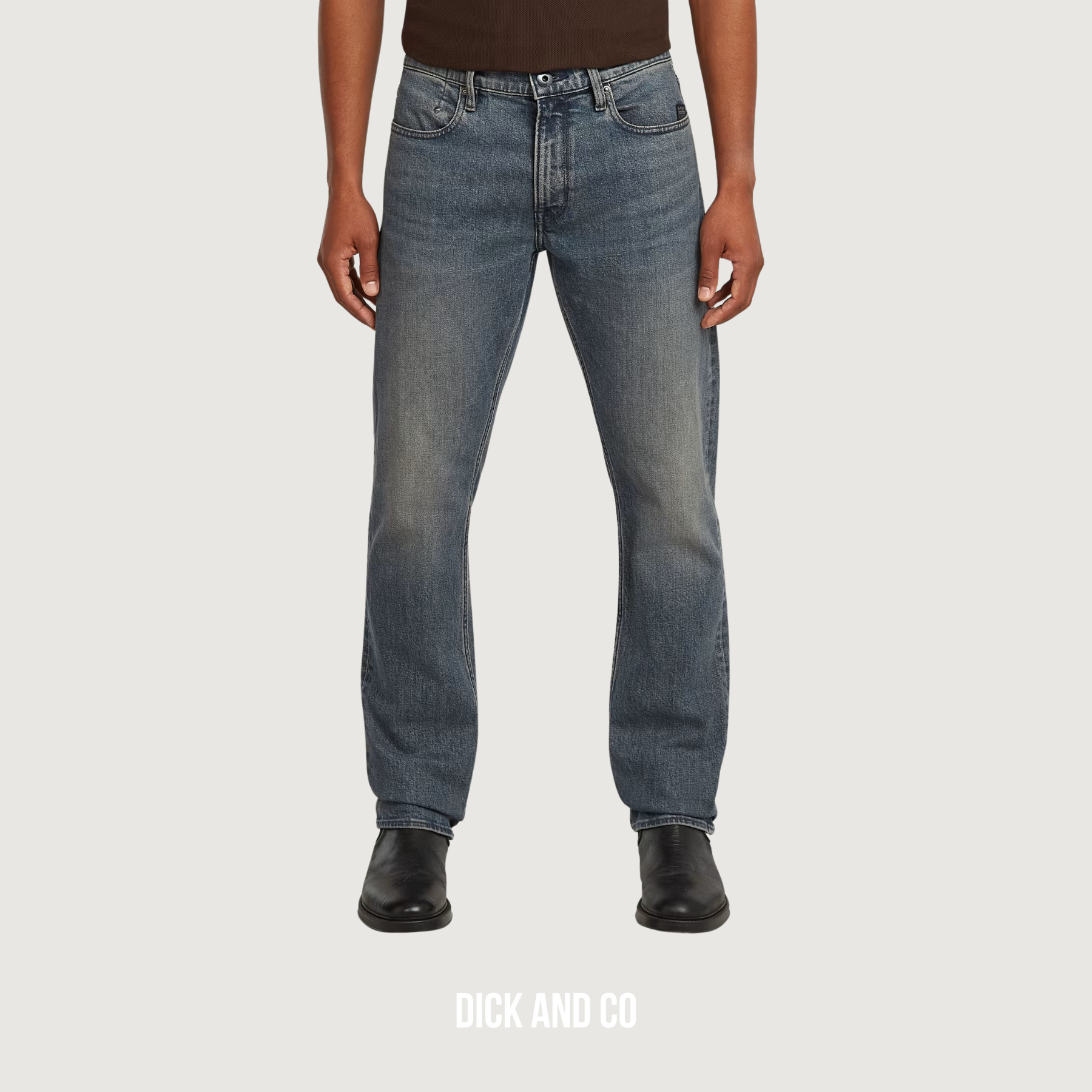 G-STAR Mosa Straight Jeans in de kleur blauw (donkerblauw)