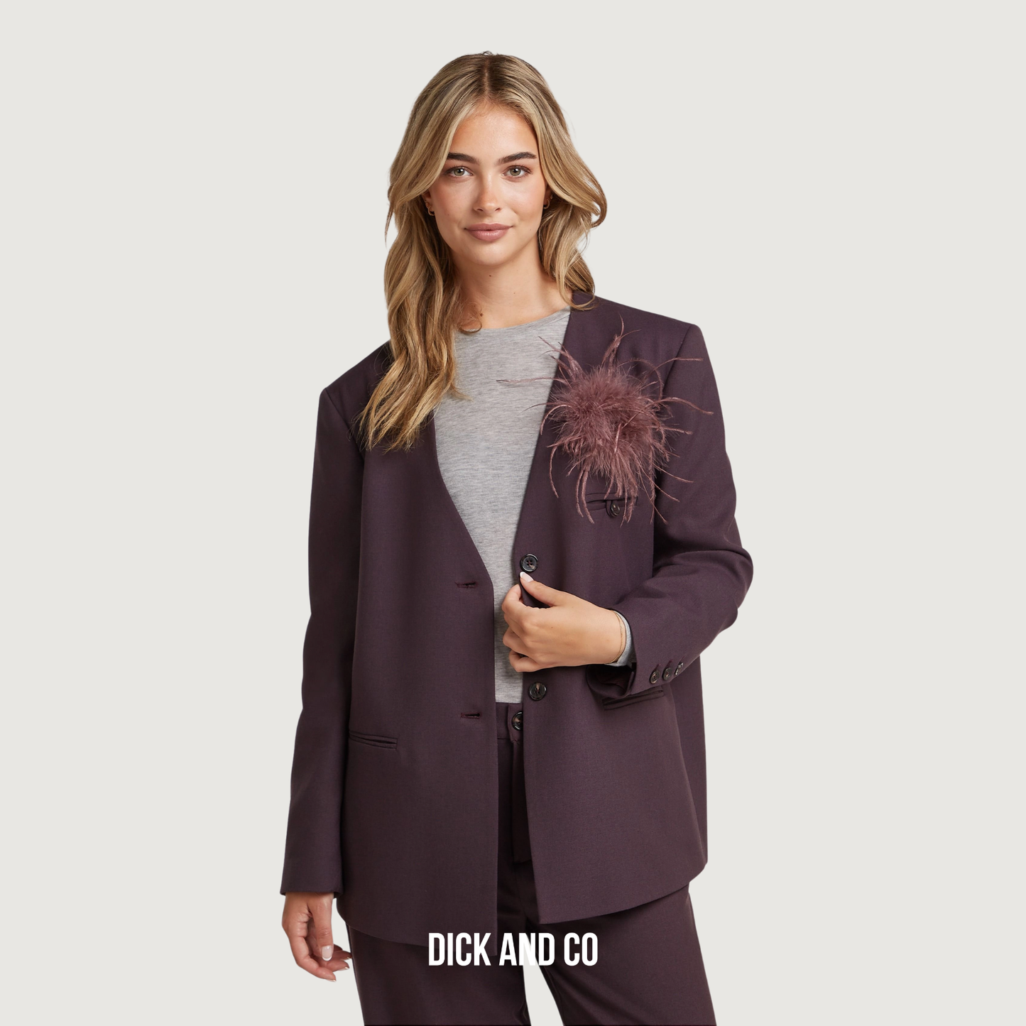 CIRCLE OF TRUST Carmen blazer in de kleur paars (baroque red)
