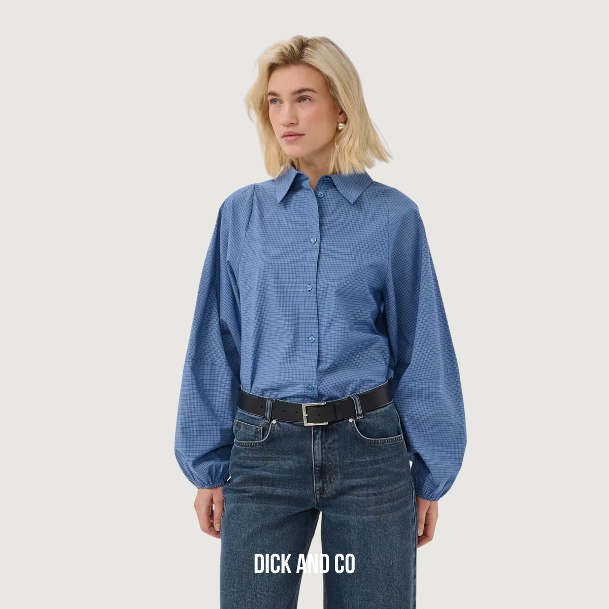 MY ESSENTIAL WARDROBE MWIlse overhemd in de kleur blauw (clear blue check)