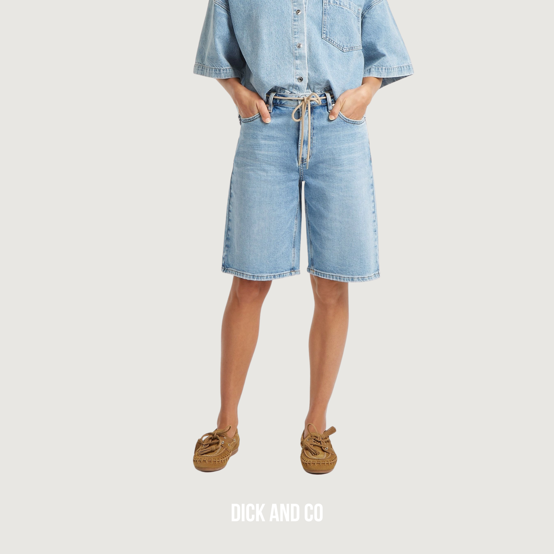 CIRCLE OF TRUST Jona Longshort jorts in de kleur blauw (stargazing blue wash)