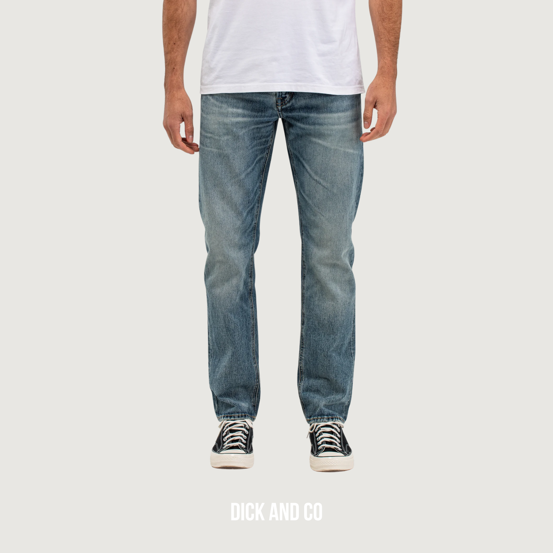 BUTCHER OF BLUE Stockton Straight jeans in de kleur blauw (medium aged)