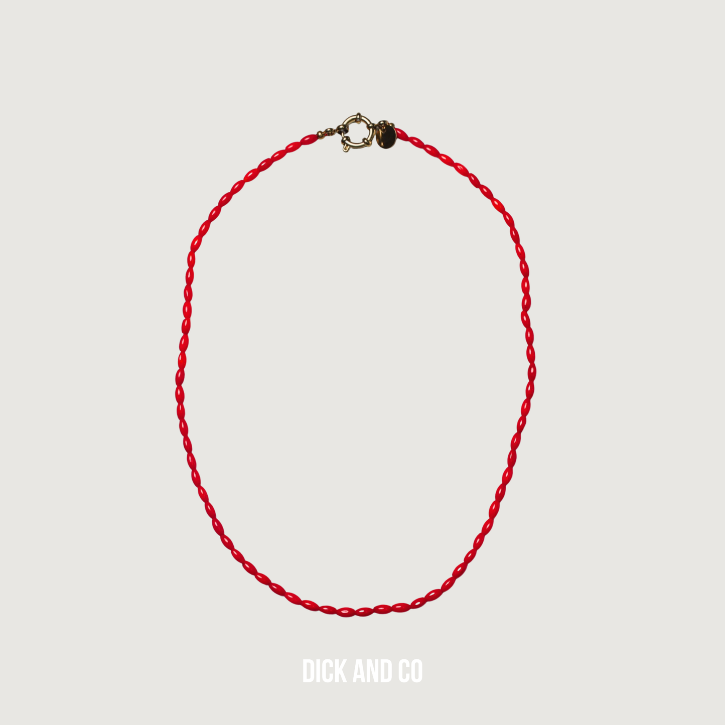 BONNIE STUDIOS Tommy Koraal Ketting in de kleur rood