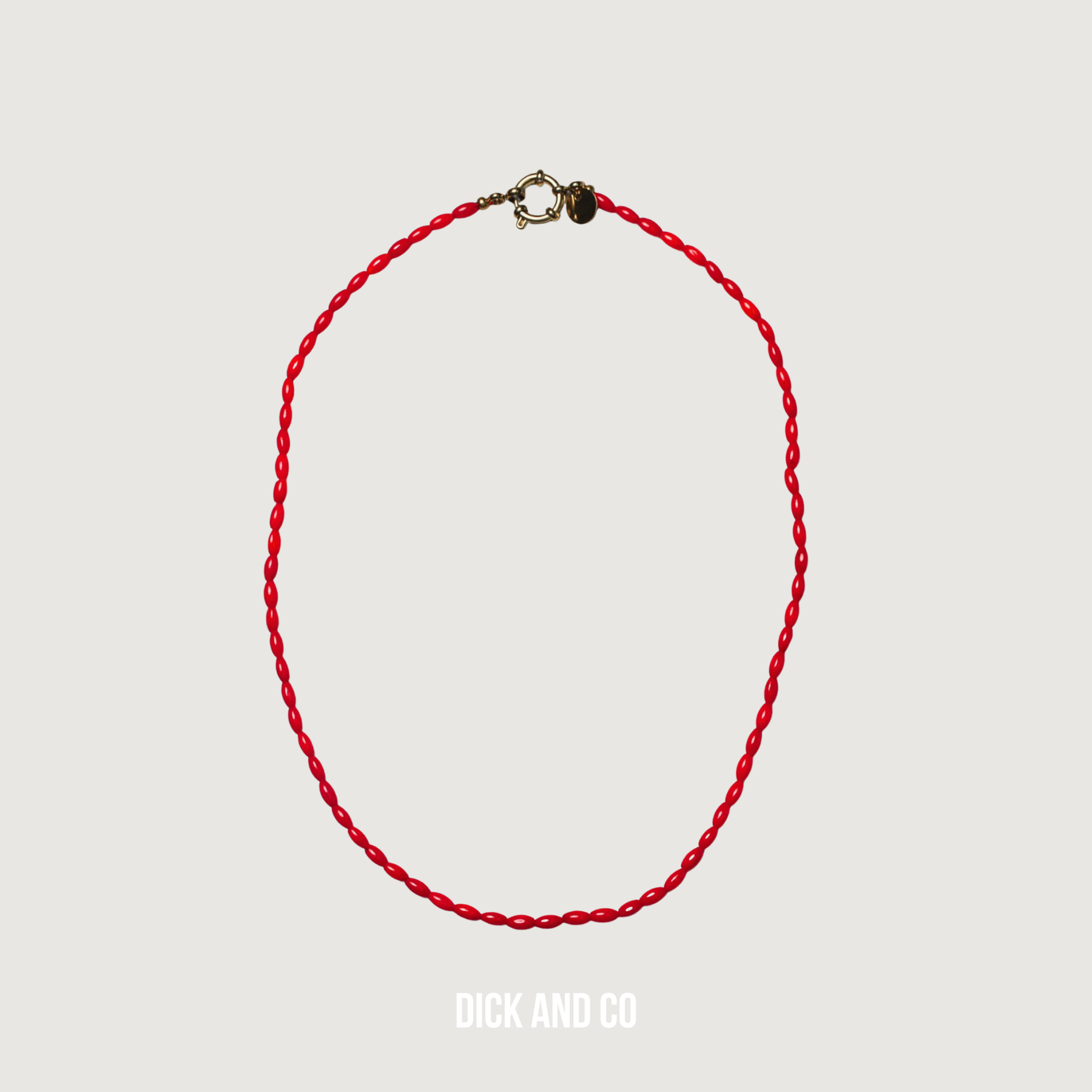 BONNIE STUDIOS Tommy Koraal Ketting in de kleur rood