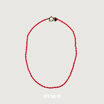 BONNIE STUDIOS Tommy Koraal Ketting in de kleur rood