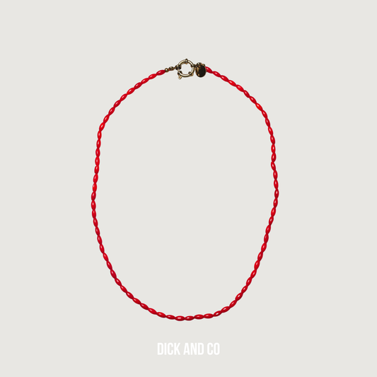 BONNIE STUDIOS Tommy Koraal Ketting in de kleur rood